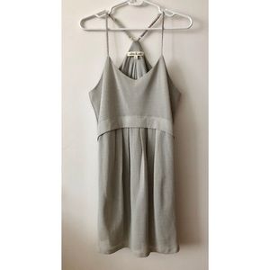 Olive & Oak perforated racerback mini dress
